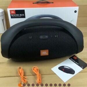 JBL Boombox Speaker - Black with Orange Highlights